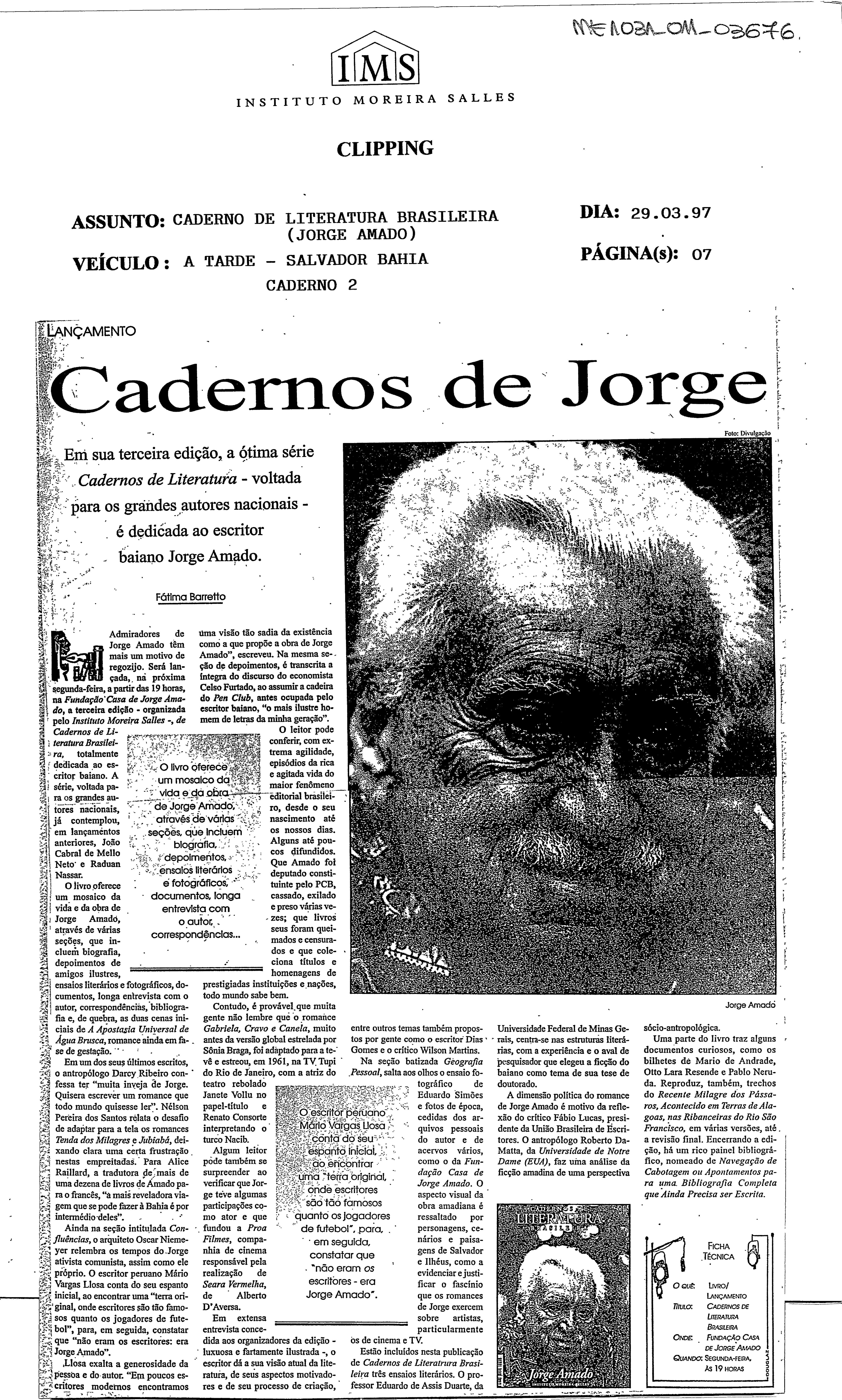 Cadernos de Jorge