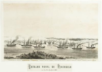 Batalha naval de Riachuelo no dia 11 de Junho de 1865