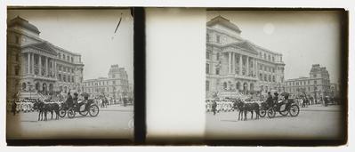Evento militar em frente à Biblioteca Nacional