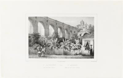 O Aqueducto da rua de Matta cavallos - (1832) - L'Aqueduc depuis la rue de Matta Cavallos