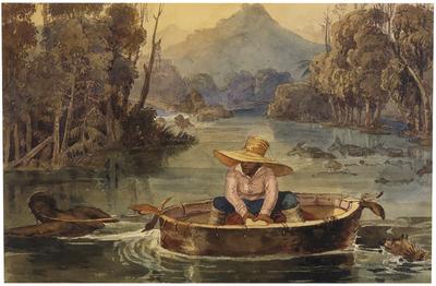 [Mineiro passing river]