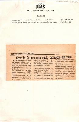 Casa da Cultura com vasta promoção até maio