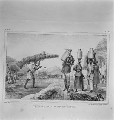 Vendedoras de capim e de leite, obra de Jean Baptiste Debret