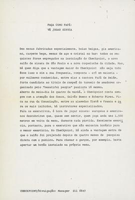 Fafá de Belém (release - sinuca)