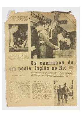 Os caminhos de um poeta inglês no Rio