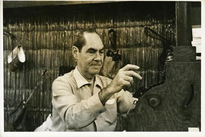 Pedro Caetano na caixa registradora