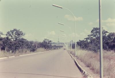 Ao fundo, a Torre de TV de Brasília