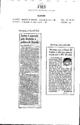 Jantar é marcado pela discórdia à política de Marcílio