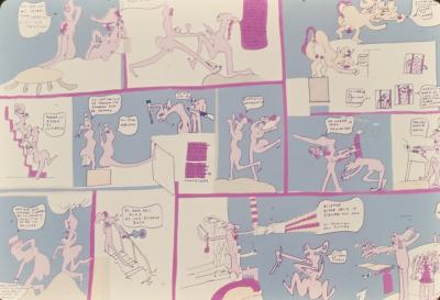 Reprodução de mural chileno