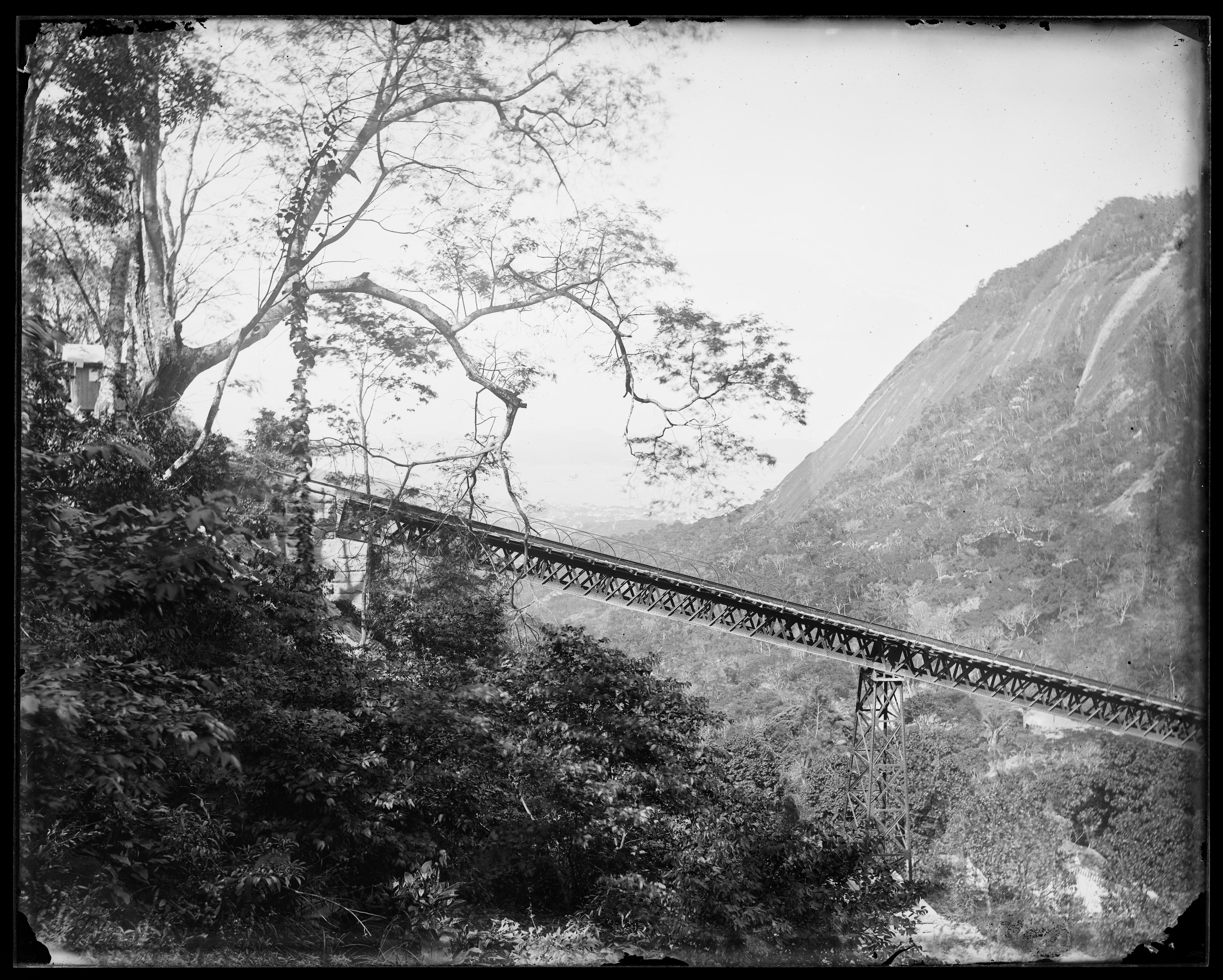 Estrada de Ferro do Corcovado. Viaduto do Silvestre