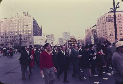 Manifestações a favor do governo de Salvador Allende