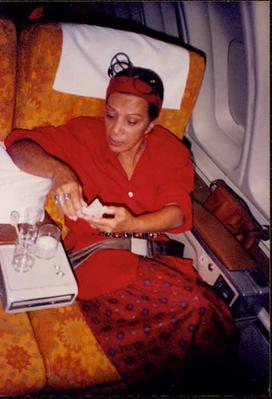 Elizeth Cardoso no avião