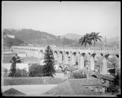 Aqueduto da Carioca (Arcos da Lapa); a partir da atual Avenida República do Paraguai