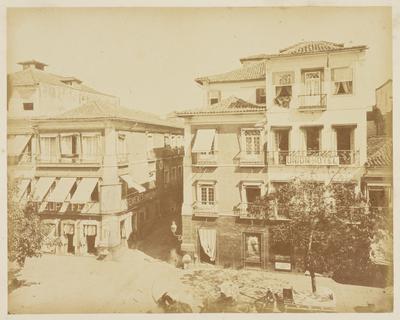 Rua Direita, esquina com rua do Ouvidor, onde se localizava a Casa Leuzinger