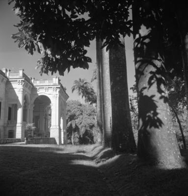 Aspecto externo do casarão do Parque Lage