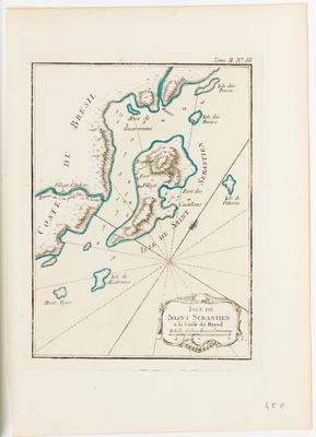 Isle de Saint Sebastien a la Coste du Bresil