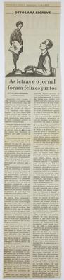 As letras e o jornal foram felizes juntos