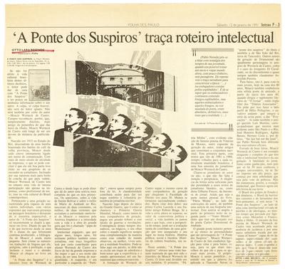 A ponte dos suspiros traça roteiro intelectual
