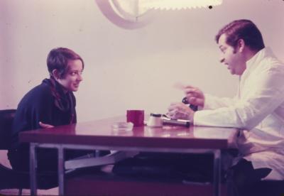 Ruth Toledo e Fernando Lemos na agência de publicidade Maitiry