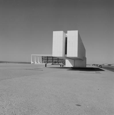 Museu Histórico de Brasília. Ao fundo, o Supremo Tribunal Federal.