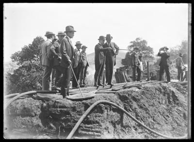 Visita de Paulo de Frontin ao arrasamento do Morro do Castelo