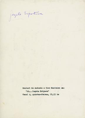 Goulart de Andrade e Cyro Monteiro (verso da foto anterior)