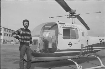 José Rubens Siqueira. Sobrevoo de helicóptero em São Paulo