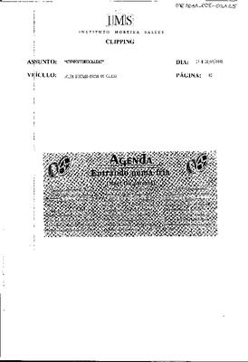 Agenda: Entrando numa fria