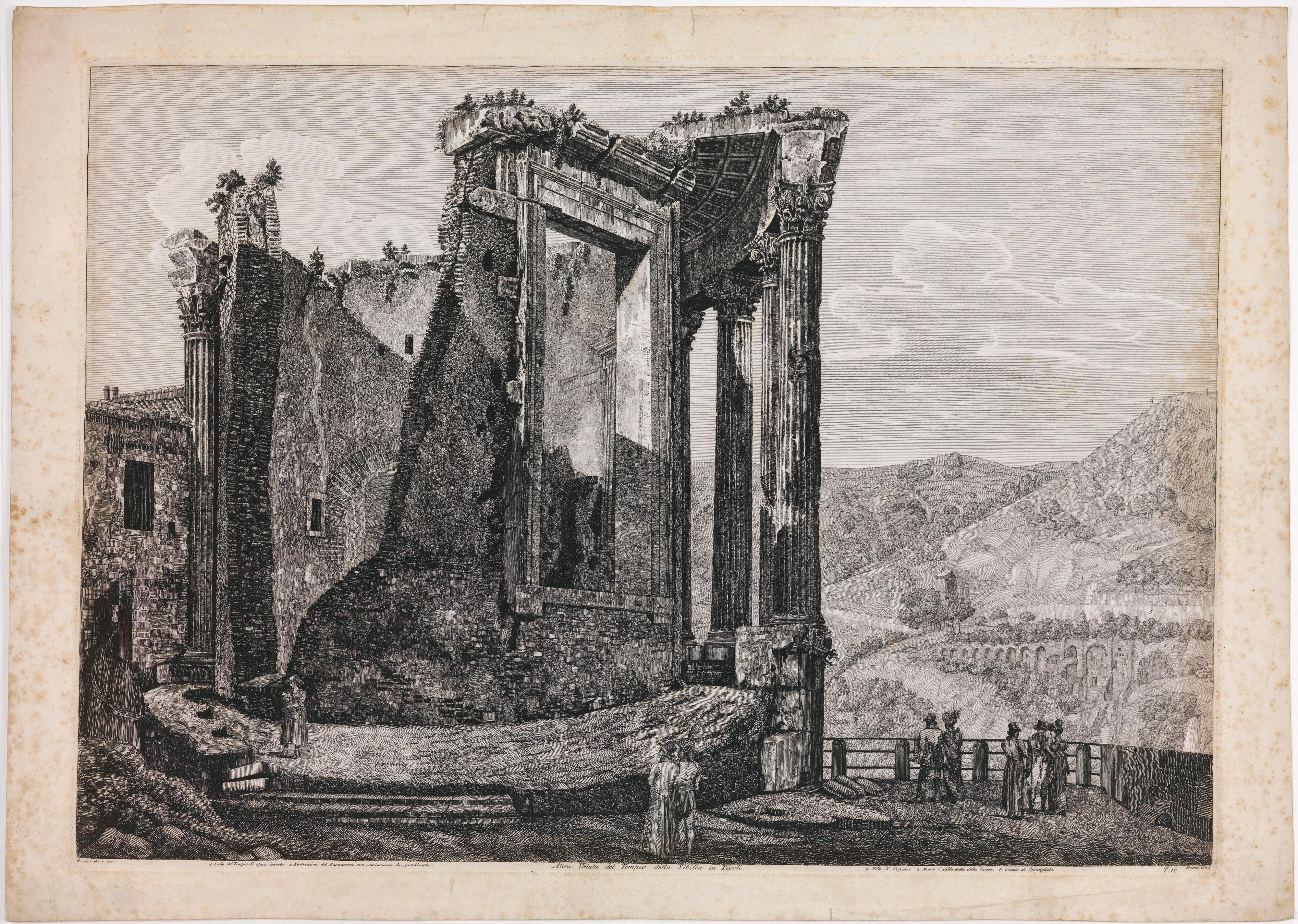 Altra veduta del tempio della Sibilla in Tivoli