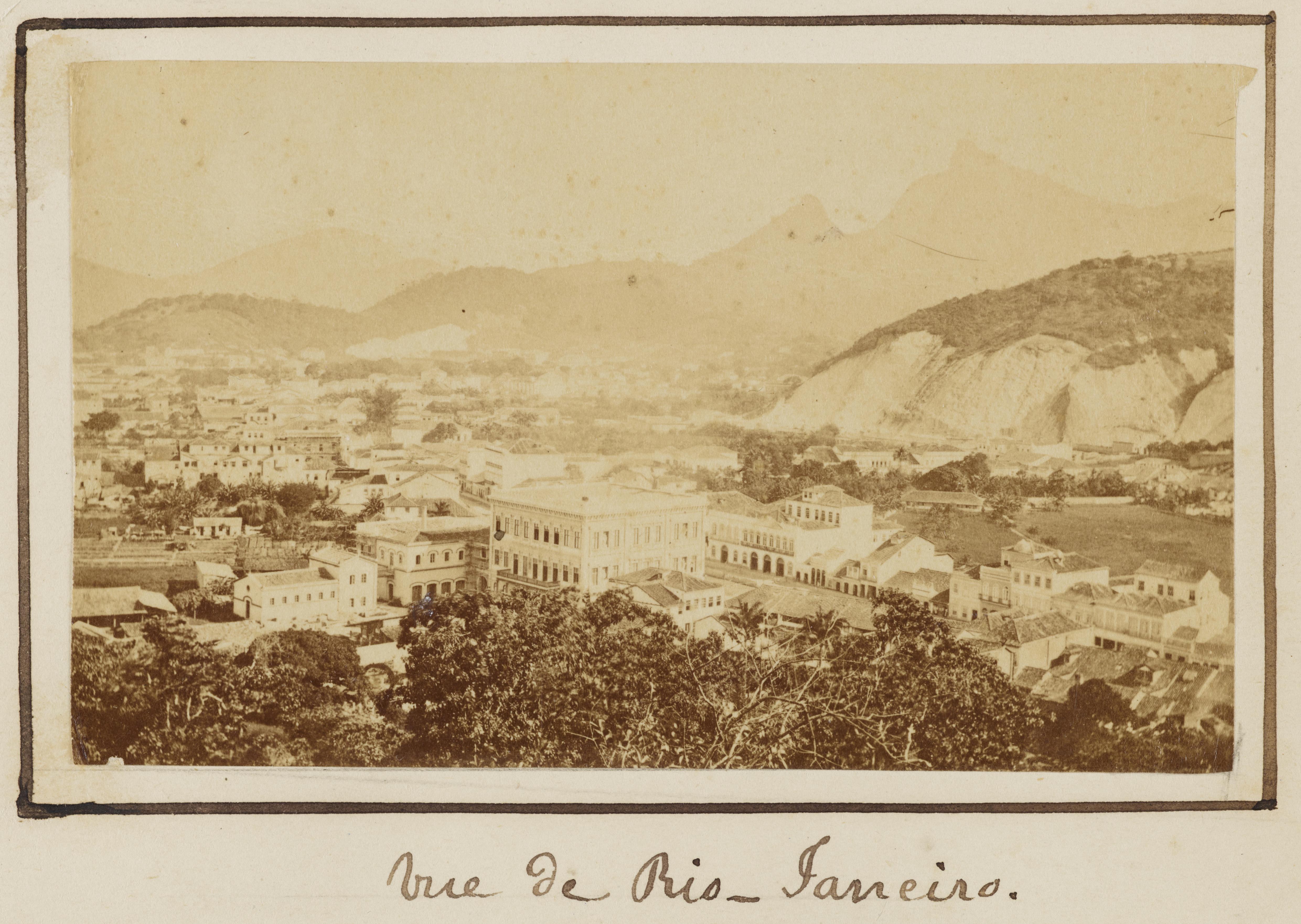 Vista do bairro do Catete; tomada da Glória