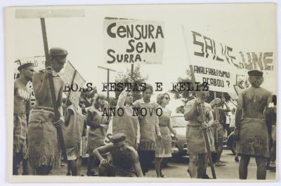 Manifestações estudantis, Brasília. Cartão de Ano Novo