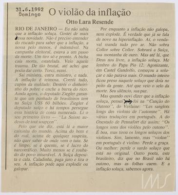 O violão da inflação