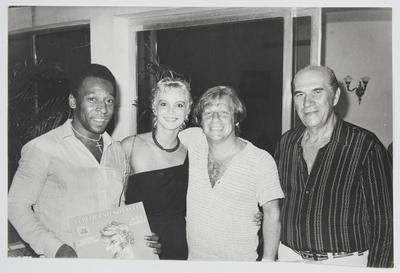 Pelé, Yara Chaves, Juca Chaves e Alfredo Saad