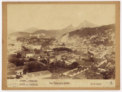 Vista do Catete a partir do Outeiro da Glória, ao fundo o morro do Corcovado