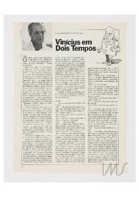 Vinicius em dois tempos