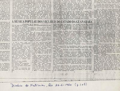 A música popular dos vice-reis do Estado da Guanabara