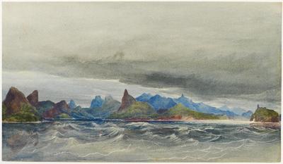 (Vista do lado ocidental da Baía do Rio de Janeiro)