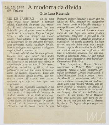 A modorra da dívida