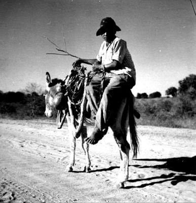 Romeiro montado em jegue