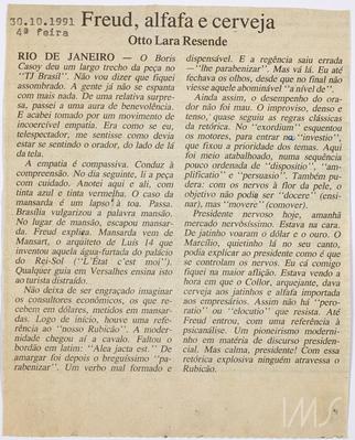 Freud, alfafa e cerveja