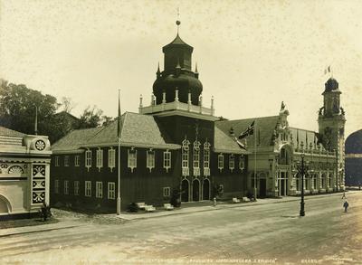 Exposição Internacional do Centenário da Independência - Pavilhões Noruega e Bélgica
