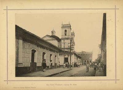 Rua Padre Prudencio e Igreja Santa Anna