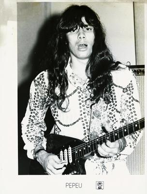 Pepeu Gomes com a guitarra