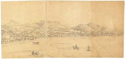 (Corcovado e Tijuca vistos do Campo de Santana)