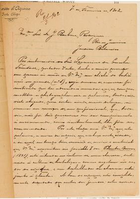 [Carta de Francisco d'Aquino a João Barbosa Rodrigues, escrita de Porto Alegre em 7 de fevereiro de 1902]