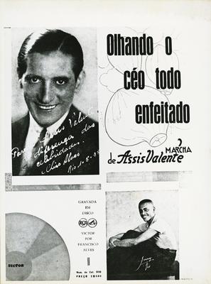 Francisco Alves e Assis Valente (capa de partitura)