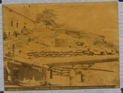 Canhão Bange no morro do Castelo durante a Revolta da Armada