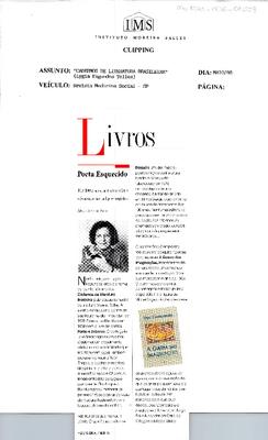 Livros: Poeta esquecido