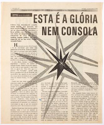 Esta é a glória que não fica nem consola