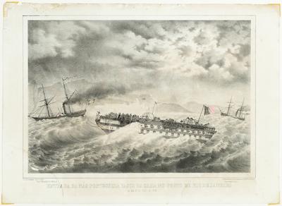 Entrada da Náo Portugueza Vasco da Gama no Porto de Rio de Janeiro no dia 6 de Maio de 1849